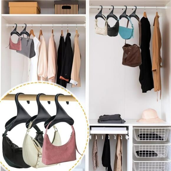 Closet purse hanger hooks bag organizer handbag holder storage hooks for totes - Picture 5 of 8